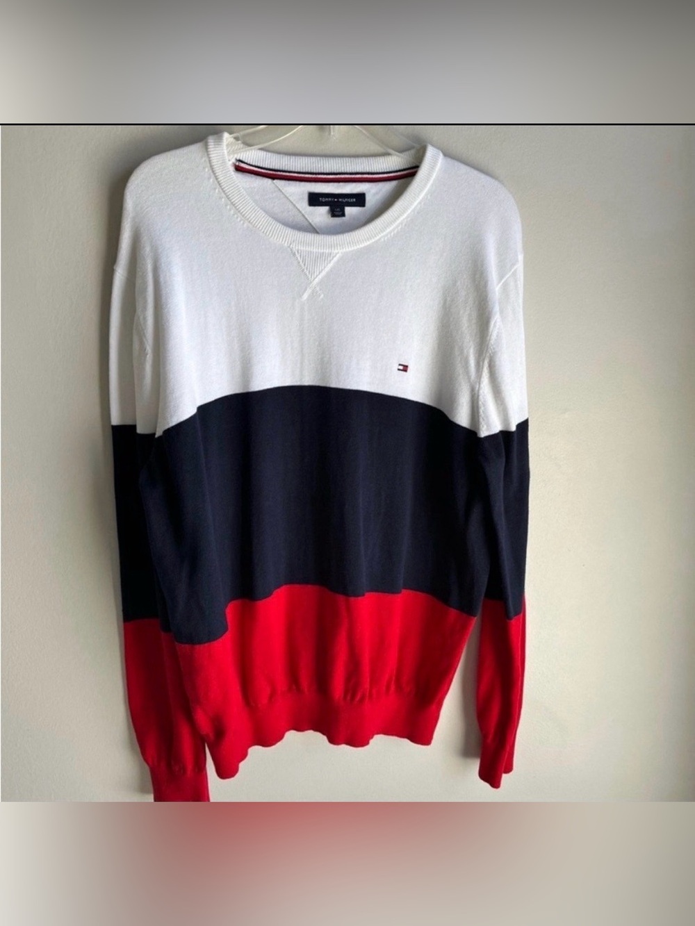 Tommy Hilfiger Color Block Sweater Size Large 2000s